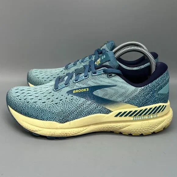 Brooks Adrenaline 24 Women's 8.5 Aqua Athletic Running Sneakers Low Top Lace Up - Picture 5 of 11
